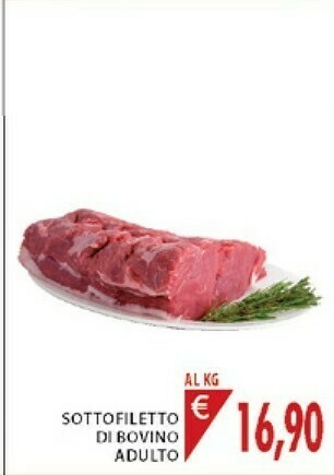 Mercatò Sottofiletto Di Bovino Adulto offerta