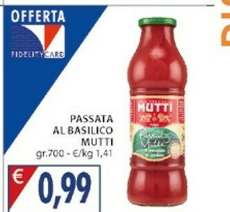 Mercatò Mutti Passata di pomodoro offerta