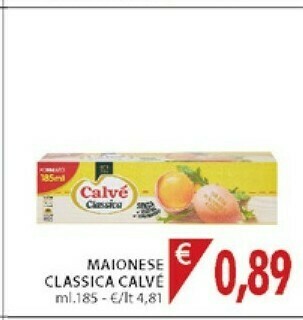 Mercatò Calvè Maionese offerta