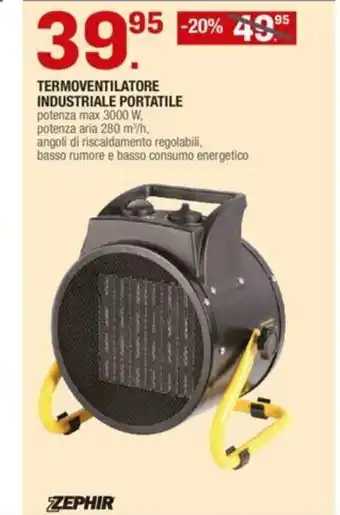 Brico OK Termoventilatore Industriale Portatile 3000W offerta