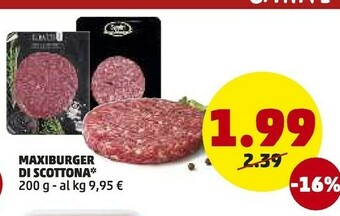 PENNY Penny Market Maxiburger Di Scottona offerta