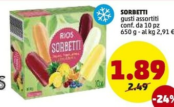 PENNY Rios Sorbetto offerta