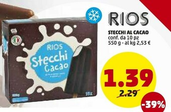 PENNY Rios Stecchi Al Cacao offerta