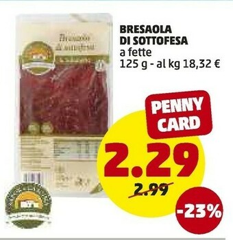 PENNY Bresaola offerta