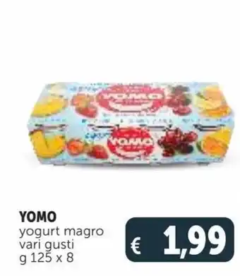 Deco Supermercati Yomo yogurt magro vari gusti g 125 x 8 offerta