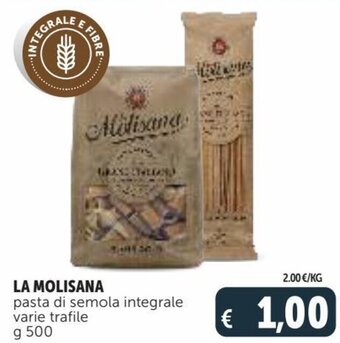 Deco Supermercati La Molisana pasta di semola integrale varie trafile g 500 offerta