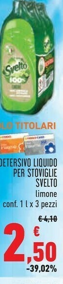 Conad Superstore Svelto Detersivo piatti offerta