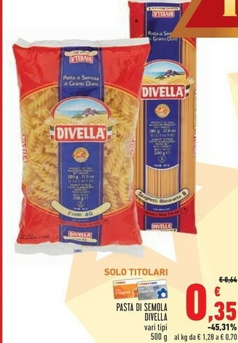 Conad Superstore Divella Pasta di semola offerta
