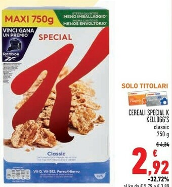 Conad Superstore Kelloggs Cereali offerta