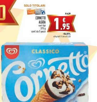 Conad Superstore Algida Cornetto offerta