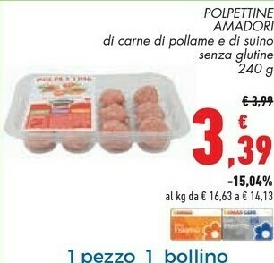 Conad Amadori Polpette offerta