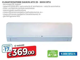 Climatizzatore Daikin ATX 25-9000 BTU