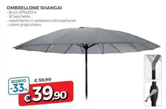 DPiù Ombrellone Shangai offerta