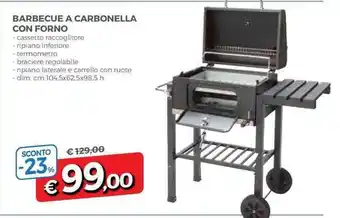 DPiù Barbacue A Carbonella Con Forno offerta