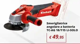 Brico OK Einhell Smerigliatrice Angolare A Batteria offerta
