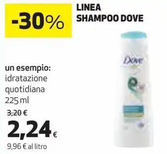Coop Linea shampoo dove un esempio: idratazione quotidiana offerta