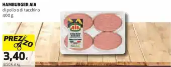 Ipercoop Hamburger aia di pollo o do tacchino offerta