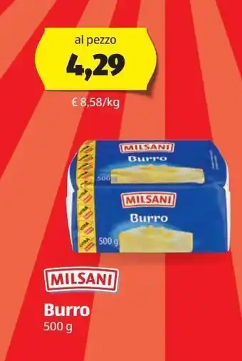 ALDI Burro milsani 500 g offerta