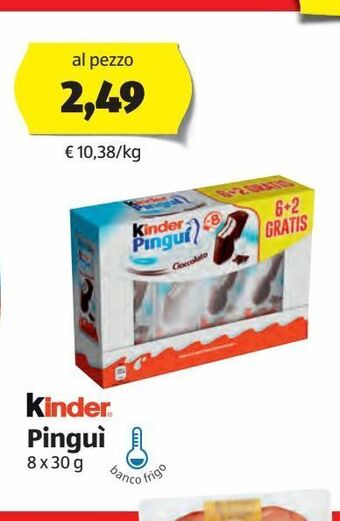 ALDI Kinder pingui 8 x 30 g offerta