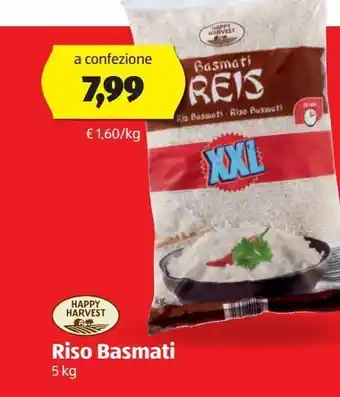 ALDI Riso basmati happy harvest offerta