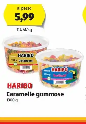 ALDI Caramelle gommose haribo 1300 g offerta