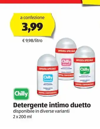 ALDI Detergente intimo duetto chilly offerta
