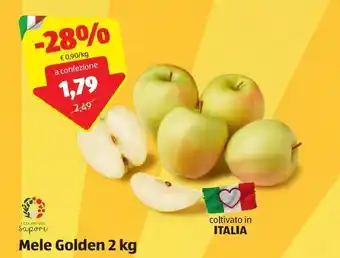 ALDI Mele golden i colori del sapore 2 kg offerta