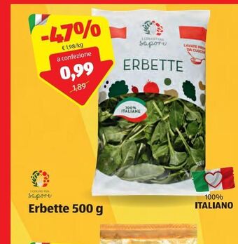 ALDI I colori del sapore erbette 500 g offerta
