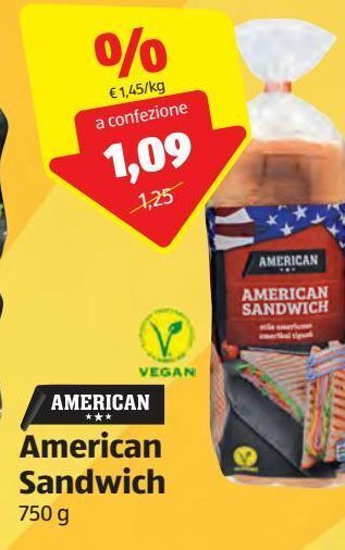 ALDI American sandwich offerta