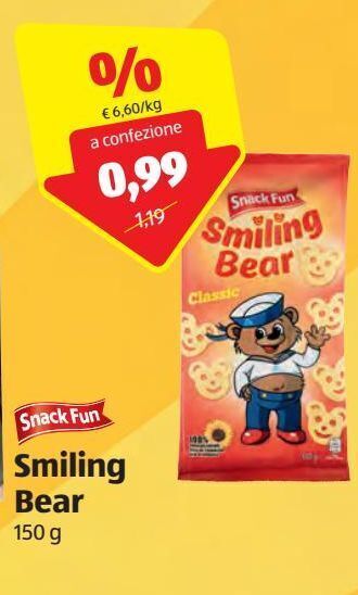 ALDI Snack fun smiling bear 150 g offerta