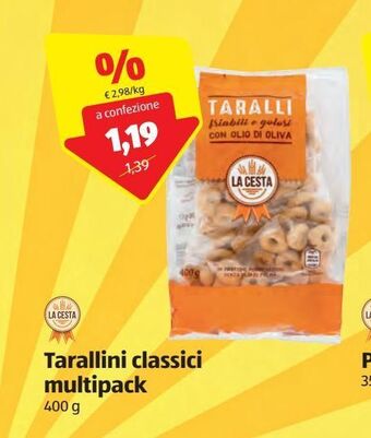 ALDI La cesta tarallini classici multipack 400 g offerta