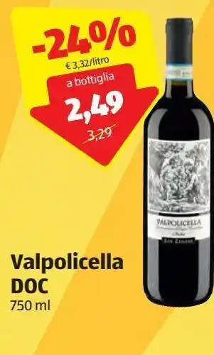 ALDI Valpolicella doc 750 ml offerta