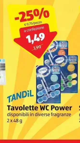 ALDI Tandil tavolette wc power offerta