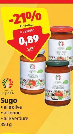 ALDI I colori del sapore sugo offerta