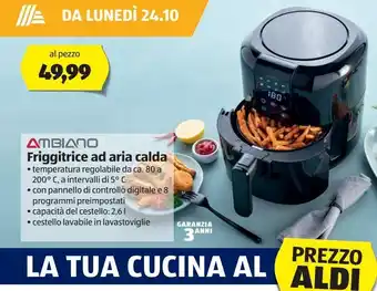 ALDI Friggitrice ad aria calda ambiano offerta