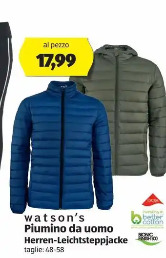 ALDI Watson''s piumino uomo offerta