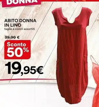Coop Abito Donna In Lino offerta