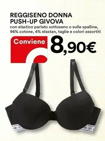 Coop Givova Reggiseno Donna Push-up offerta