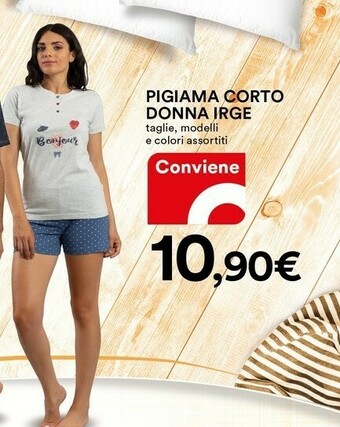 Irge Pigiama Corto Donna