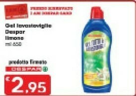 Despar Despar Gel Lavastoviglie Limone offerta