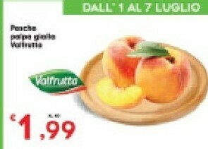 Despar Valfrutta Pesche Polpa Gialla offerta