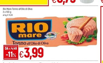 Famila Rio Mare Tonno Rio mare offerta