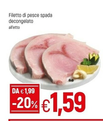 Famila Pesce spada offerta