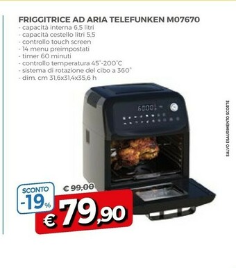 Famila Telefunken Friggitrice offerta