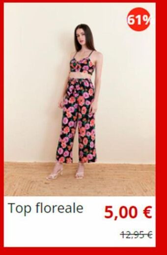 Piazza Italia Top floreale offerta