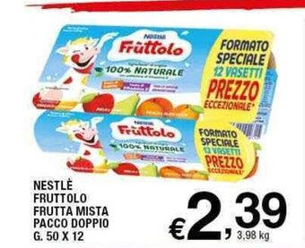 Sigma Nestlè Fruttolo Frutta Mista Pacco Doppio G, 50 x 12 offerta