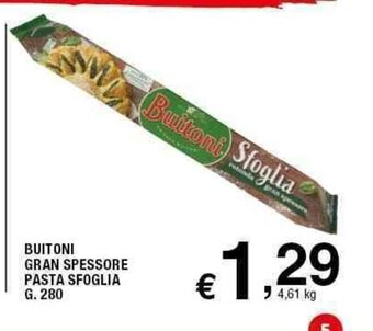 Sigma Buitoni Gran Spessore Pasta Sfoglia G. 280 offerta