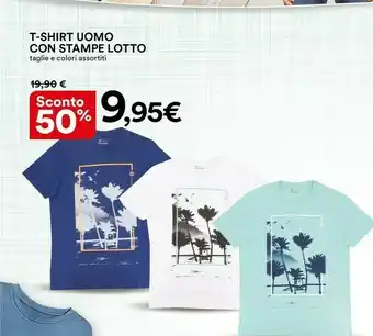 Ipercoop Lotto T- Shirt Uomo Con Stampe offerta