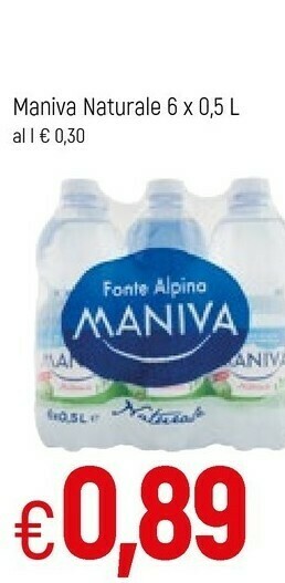 Famila Maniva Acqua offerta