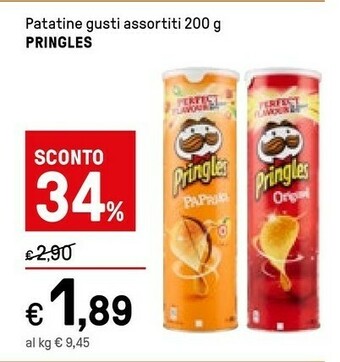 Iper La Grande Pringles Patatine fritte offerta